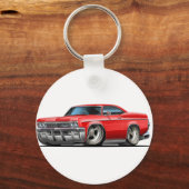 1965-66 Impala Red Car Sleutelhanger (Voorkant)