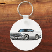 1965-66 Impala Witte auto Sleutelhanger (Voorkant)