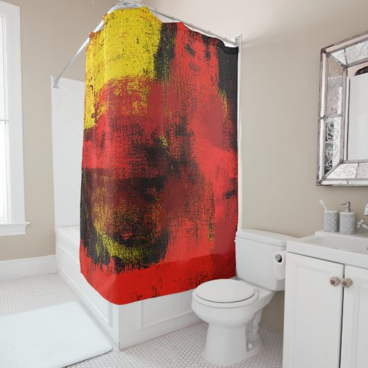 1965 Abstract douchergordijn Douchegordijn (In situ)