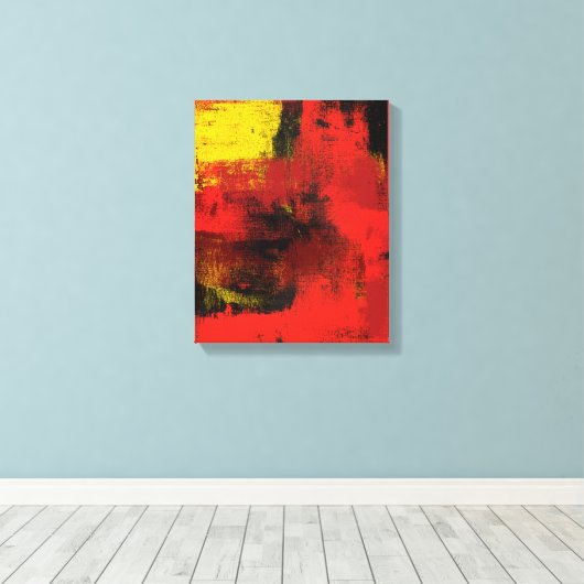 1965 Abstracte canvasafdrukken Canvas Afdruk (Insitu (Houten vloer))