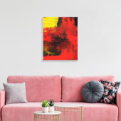 1965 Abstracte canvasafdrukken Canvas Afdruk (Insitu (Woonkamer))