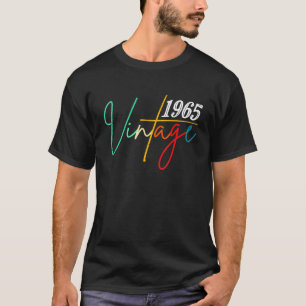  1965 Birthday 57 Lettering Retro Graphic T-shirt