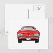 1965 Chevrolet Corvair Front Uitzicht Briefkaart (Voorkant / Achterkant)