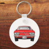 1965 Chevrolet Corvair Front Uitzicht Sleutelhanger (Voorkant)