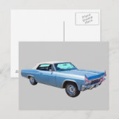 1965 Chevy Impala 327 Converteerbaar Briefkaart (Voorkant / Achterkant)