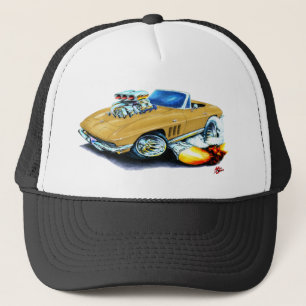 1965 Corvette Gold Convertible Trucker Pet