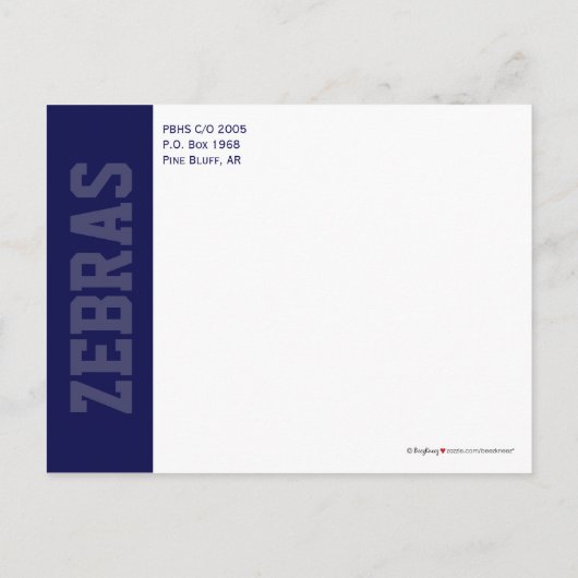 1965 Custom Class Reunion Save-the-Date Aankondigingskaart (Achterkant)