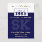 1965 Custom Class Reunion Save-the-Date Aankondigingskaart (Voorkant)