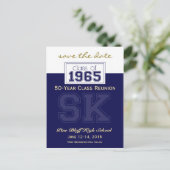 1965 Custom Class Reunion Save-the-Date Aankondigingskaart (Staand voorkant)