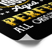  1965 Funny April 57 jaar oude Mannen en Poster (Hoek)