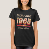 1965  geboorte, vogeldag, retro Bday T-shirt (Voorkant)