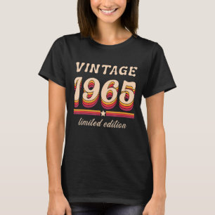1965  geboorte, vogeldag, retro Bday T-shirt
