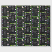 1965 Geboortejaar Trivia Cadeaupapier (Vlak)