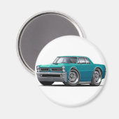 1965 GTO Blauwgroen auto Magneet (Voorkant / Achterkant)