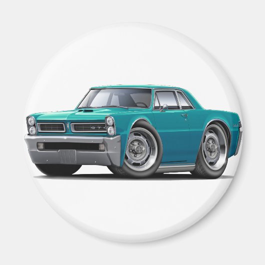 1965 GTO Blauwgroen auto Magneet (Voorkant)