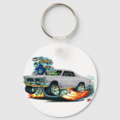 1965 GTO grijze auto Sleutelhanger (Voorkant)