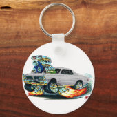 1965 GTO grijze auto Sleutelhanger (Voorkant)