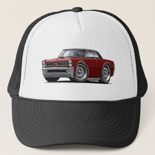 1965 GTO Maroon-Black Top Trucker Pet (Voorkant)
