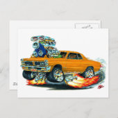 1965 GTO Oranje auto Briefkaart (Voorkant / Achterkant)