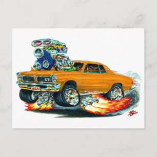 1965 GTO Oranje auto Briefkaart