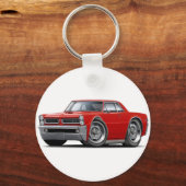 1965 GTO Red Car Sleutelhanger (Voorkant)