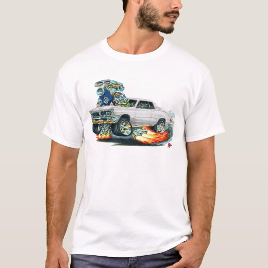 1965 GTO witte auto T-shirt (Voorkant)