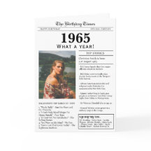 1965 Kranten Verjaardagskaart