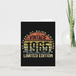 1965 Limited Edition 60-jaar-oude geschenken 60t Kaart
