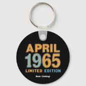  1965 Limited Edition 60ste verjaardagscadeau Sleutelhanger (Voorkant)