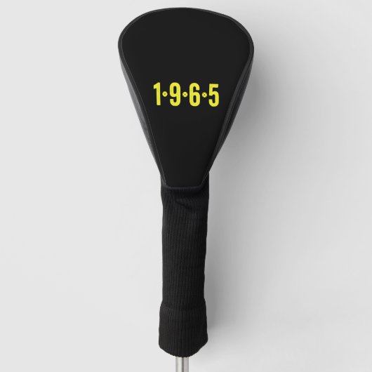 1965 Matching Retro Funny Pickleball Golfheadcover (Voorkant)