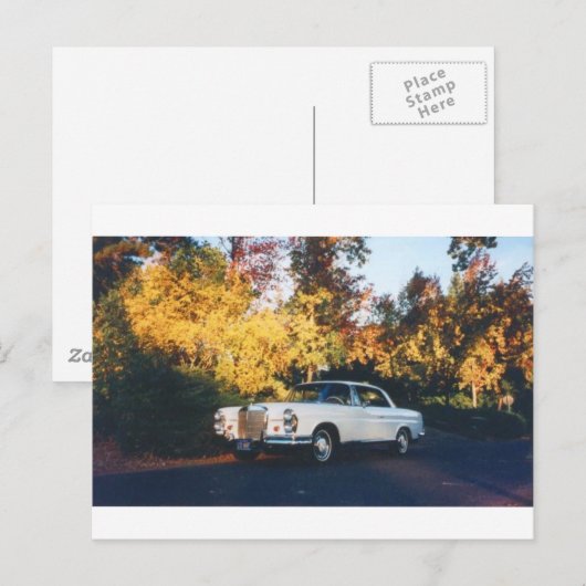 1965 Mercedes-Benz 220SEb coupe Briefkaart (Voorkant / Achterkant)