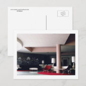 1965 Mid Century Modern Hotel Lobby Briefkaart (Voorkant / Achterkant)