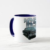 1965 mok voor kwik Comet koffie. (Voorkant links)