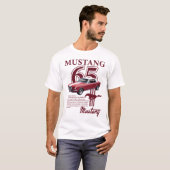 1965 Mustang T-shirt – Classic American Muscle Car (Voorkant volledig)
