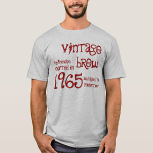 1965 of een  jaar Brew 50e verjaardag grijs T-shirt