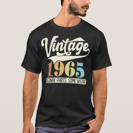  1965 originele onderdelen Draag Retro 58th B T-shirt (Voorkant)