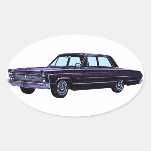1965 Plymouth Fury I Ovale Sticker (Voorkant)