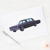 1965 Plymouth Fury I Ovale Sticker (Envelop)