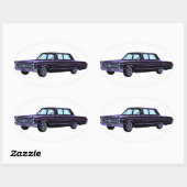 1965 Plymouth Fury I Ovale Sticker (Vel)