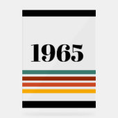 1965 Retro Stripe Acryl Bord (Voorkant)