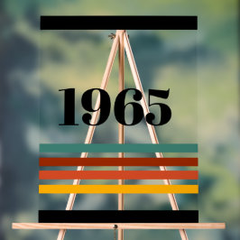 1965 Retro Stripe Acryl Bord