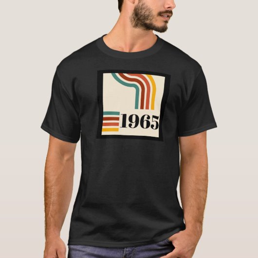 1965 Retro Stripe  T-shirt (Voorkant)