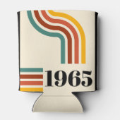 1965 Retro Stripe Vintage Poster Blikjeskoeler (Achterkant)