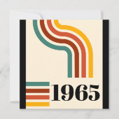 1965 Retro Stripe Vintage Poster Kaart (Voorkant)