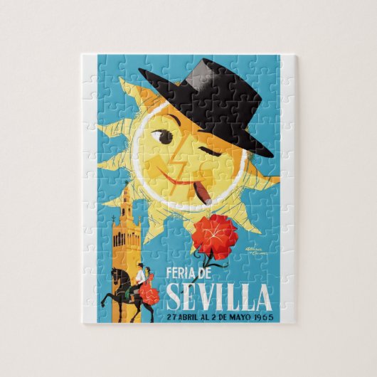 1965 Sevilla Spanje april Fair Poster Legpuzzel (Verticaal)