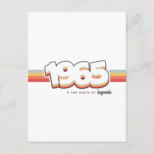 1965 The birth of legends Briefkaart (Voorkant)