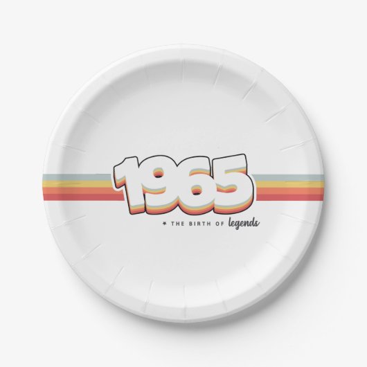 1965 The birth of legends Papieren Bordje (Voorkant)