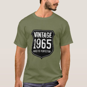 1965 verouderd tot perfectie    shirt geboortejaar