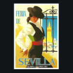 1965 Villa de Sevilla vintage-reis Poster<br><div class="desc">1965 Feria de Sevilla vintage-Poster</div>