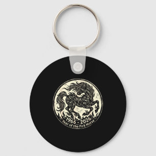 1966 2026 jaar van het vuur paard chinese zodiak19 sleutelhanger
